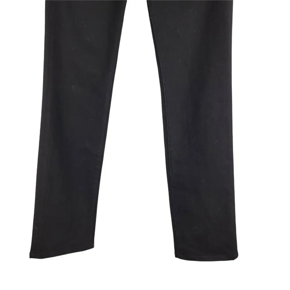 J Brand Jett Cigarette Leg Jeans Black Straight Leg Cotton Size 27 - Picture 4 of 7